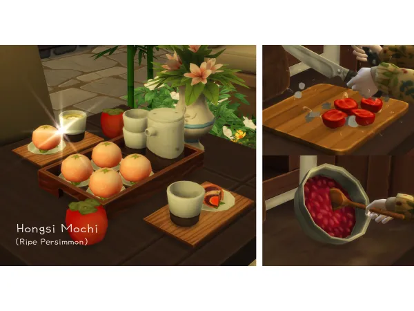 Maxis Match November 2022 Recipe_Hongsi Mochi by ONI - The Sims 4 Custom Content