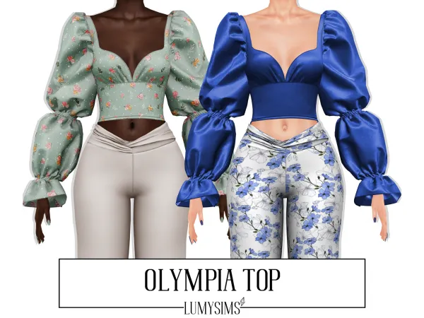 Alpha OLYMPIA TOP - The Sims 4 Custom Content