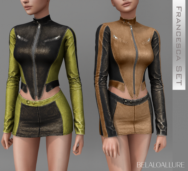 Alpha Francesca Set by simsfinds - The Sims 4 Custom Content