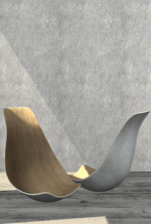 Alpha [KHD] Crater Chair by kerriganhouse - The Sims 4 Custom Content