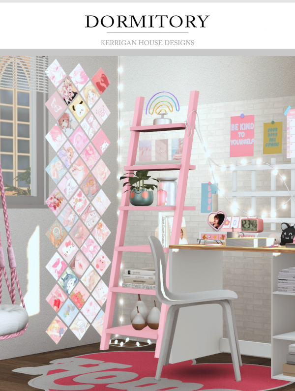 Alpha [KHD] Dormitory Set Mechtasims Collab by kerriganhouse - The Sims 4 Custom Content
