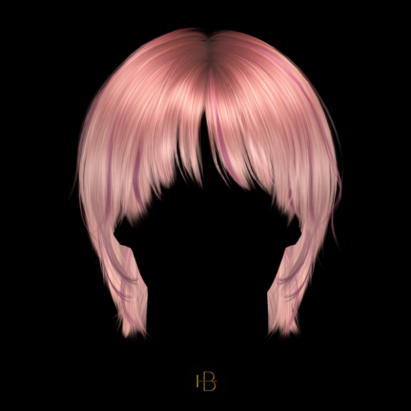 Alpha HAIR 59 TULIP by simsfinds - The Sims 4 Custom Content