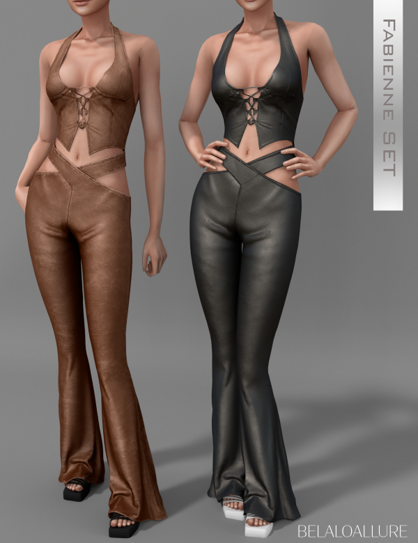 Alpha Fabienne set by simsfinds - The Sims 4 Custom Content