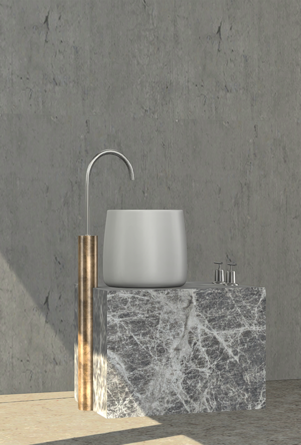 Alpha [KHD] Flack Sink by kerriganhouse - The Sims 4 Custom Content