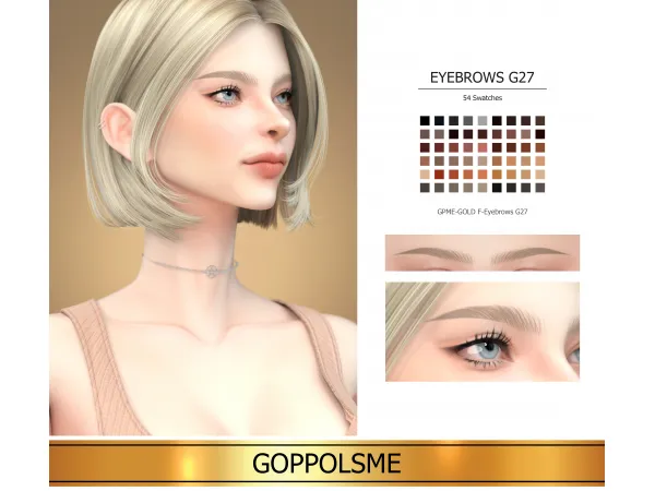 GPME-GOLD F-Eyebrows G27 by GoppolsMe