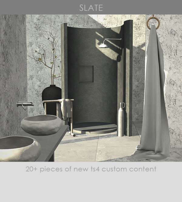 Alpha [KHD] Slate Set [May Reward] by kerriganhouse - The Sims 4 Custom Content