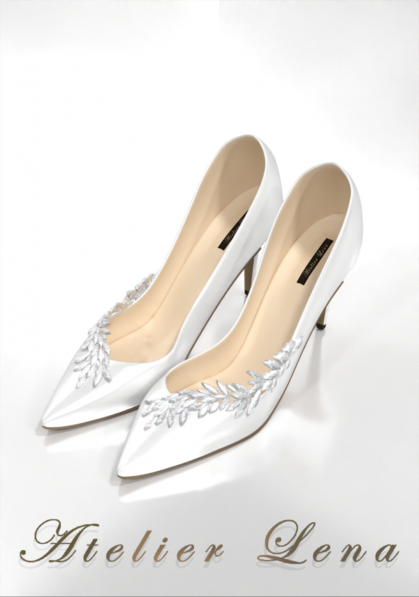 Alpha Dia Leaf Silk Heel Set by simsfinds - The Sims 4 Custom Content