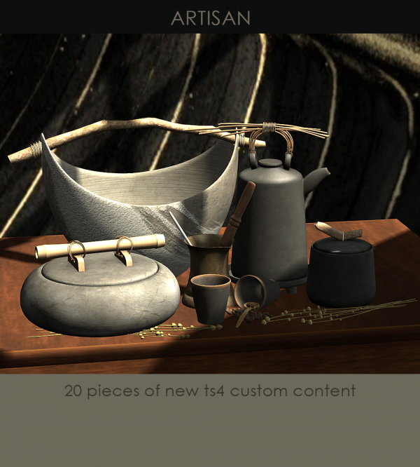 Alpha [KHD] Artisan Set [September Reward] by kerriganhouse - The Sims 4 Custom Content