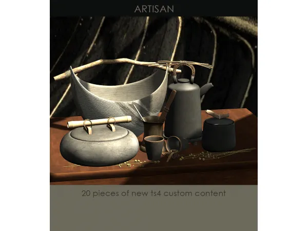 Alpha [KHD] Artisan Set [September Reward] by Kerrigan House Designs - The Sims 4 Custom Content