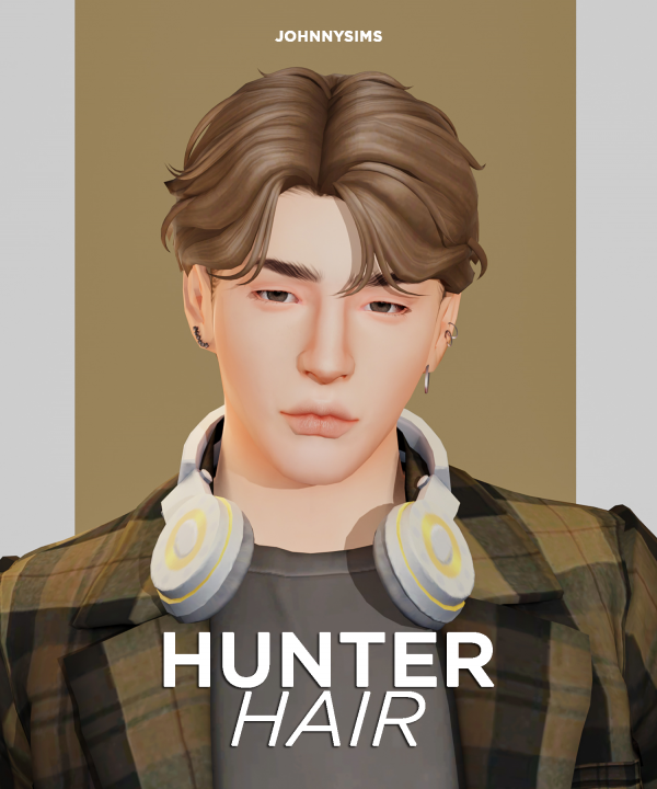 Maxis Match Hunter Hair by simsfinds - The Sims 4 Custom Content