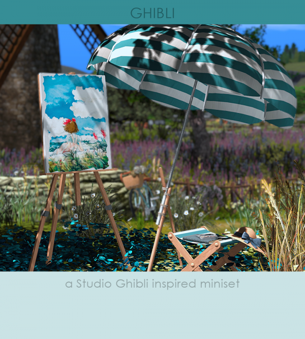 Alpha [KHD] Ghibli Mini Set by kerriganhouse - The Sims 4 Custom Content