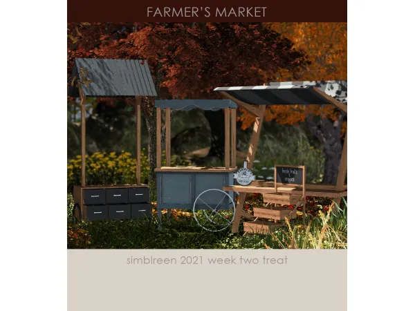Alpha [KHD] Market Mini Set Simblreen Week 2 by Kerrigan House Designs - The Sims 4 Custom Content