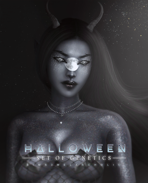 Alpha Halloween set by simsfinds - The Sims 4 Custom Content
