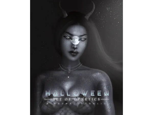 Alpha Halloween set - The Sims 4 Custom Content