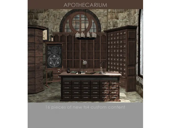 Alpha KHD Apothecarium Set by Kerrigan House Designs - The Sims 4 Custom Content