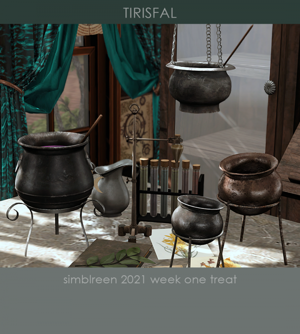 Alpha KHD Tirisfal Mini Set Simblreen Week 1 by kerriganhouse - The Sims 4 Custom Content