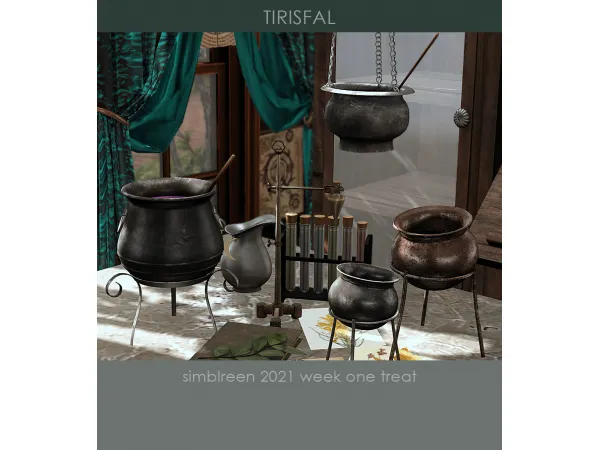 Alpha KHD Tirisfal Mini Set Simblreen Week 1 by Kerrigan House Designs - The Sims 4 Custom Content