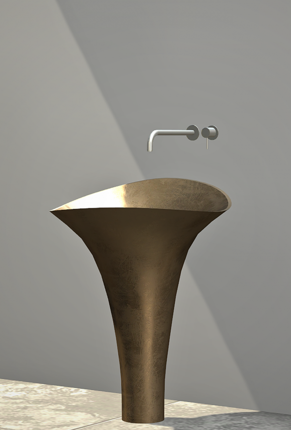 Alpha [KHD] Goldleaf Sink by kerriganhouse - The Sims 4 Custom Content