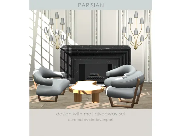 Alpha KHD Parisian Set DWM 01 by Kerrigan House Designs - The Sims 4 Custom Content