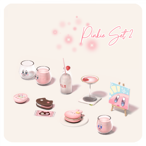 Mix Pinkie Set 2 by aira-cc - The Sims 4 Custom Content