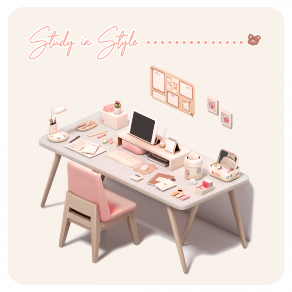 Mix Study in Style Set by aira-cc - The Sims 4 Custom Content