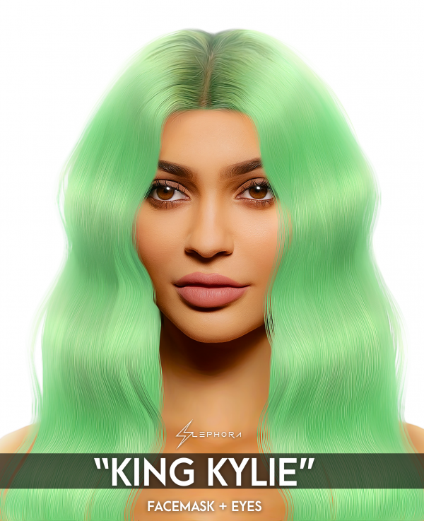 Alpha KING KYLIE SKIN FACEMASK OVERLAY EYES by simsfinds - The Sims 4 Custom Content