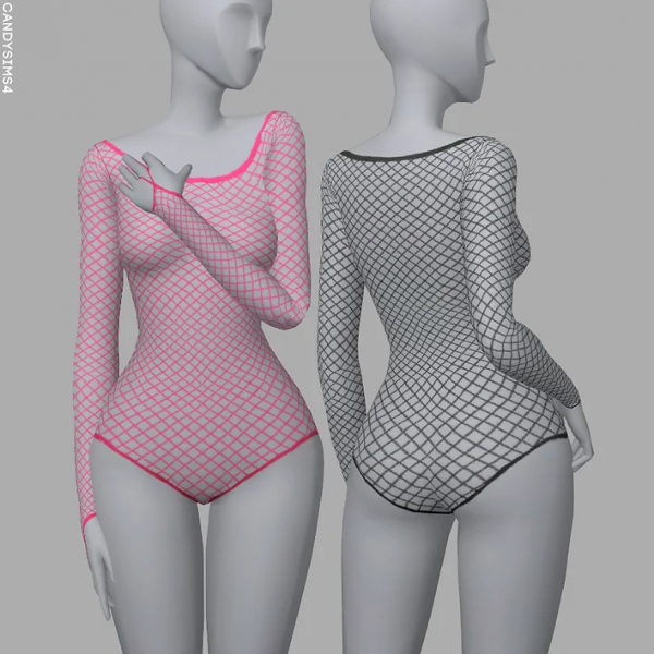Alpha SUGAR BODYSUIT by simsfinds - The Sims 4 Custom Content