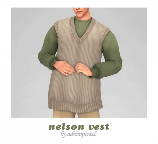 Maxis Match Nelson Sweater Vest by simsfinds - The Sims 4 Custom Content