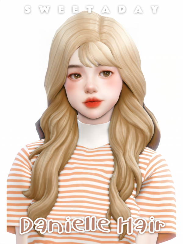 Maxis Match Danielle Hair (Early Access November 30 2022) by simsfinds - The Sims 4 Custom Content