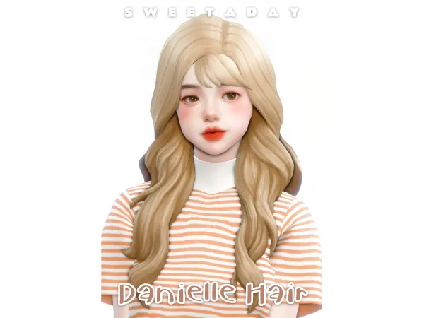 Maxis Match Danielle Hair (Early Access November 30 2022) by sweetaday - The Sims 4 Custom Content