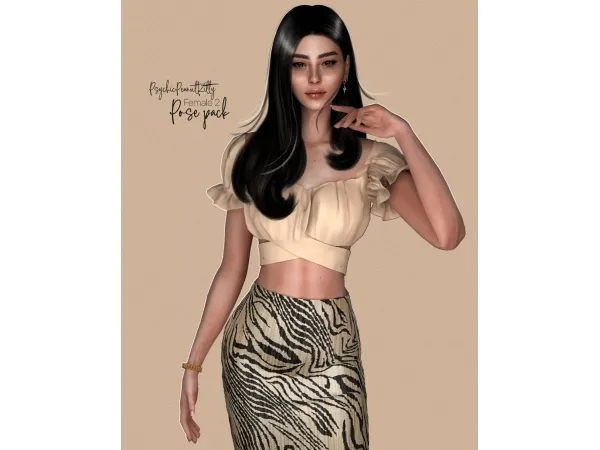Alpha POSES FEMALE 2 by PsychicPeanutKitty - The Sims 4 Custom Content