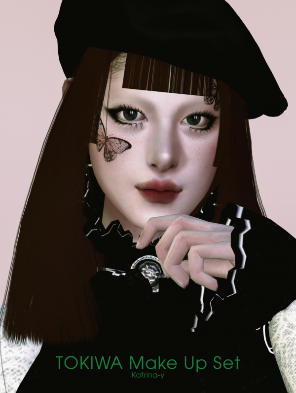 Alpha TOKIWA Make Up Set by katrina-y - The Sims 4 Custom Content