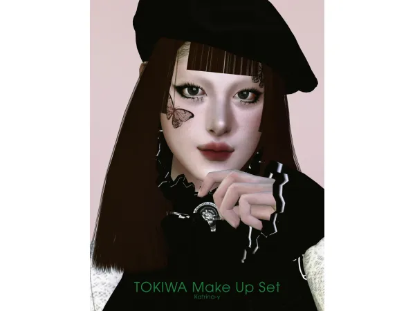 Alpha TOKIWA Make Up Set - The Sims 4 Custom Content