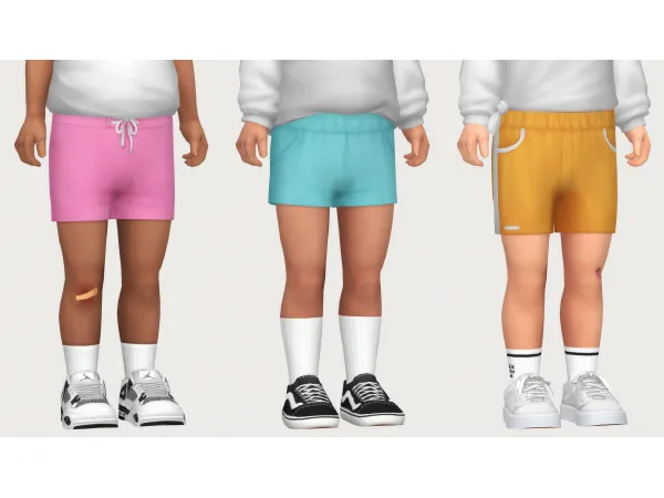 Maxis Match toddler shorts pack by casteru - The Sims 4 Custom Content