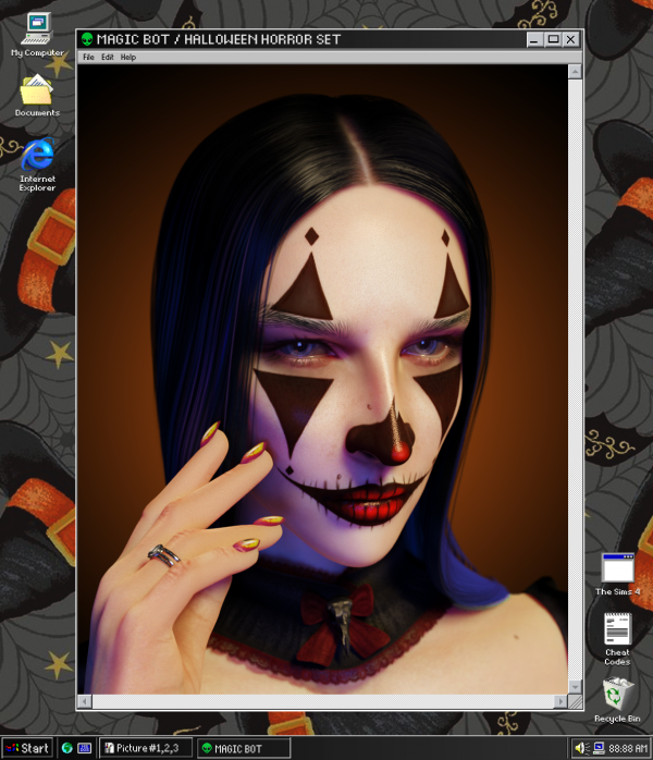 Alpha HALLOWEEN HORROR SET by simsfinds - The Sims 4 Custom Content