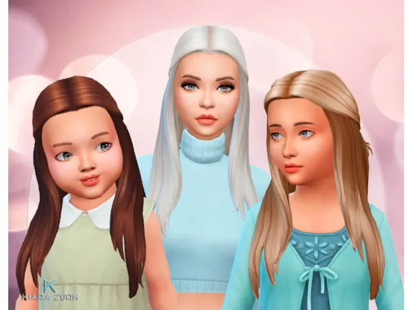 Maxis Match Innovation Hair by Kiara Zurk - The Sims 4 Custom Content