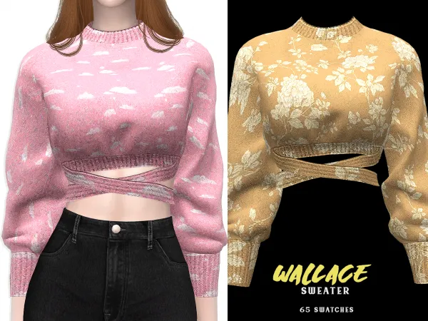 Alpha Wallace Sweater - The Sims 4 Custom Content