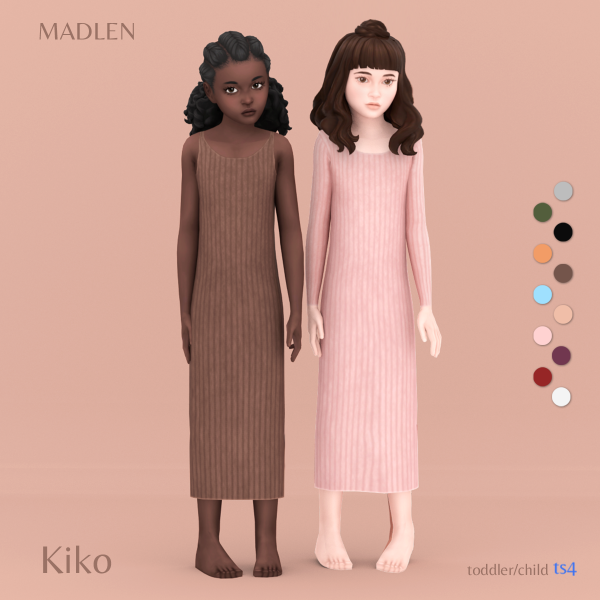 Maxis Match Kiko Dress by madlensims - The Sims 4 Custom Content