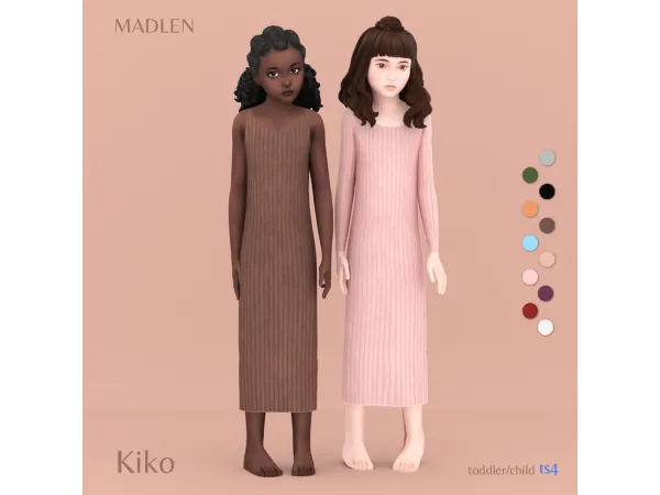 Maxis Match Kiko Dress by Madlen - The Sims 4 Custom Content