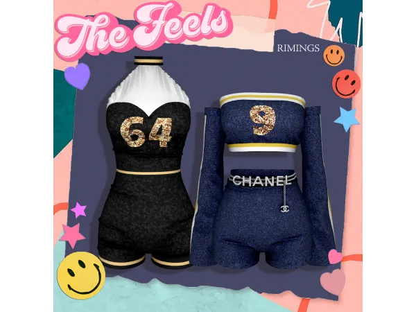 Alpha [RIMINGS] TWICE The Feels Cheerleader Uniform by RIMINGS - The Sims 4 Custom Content
