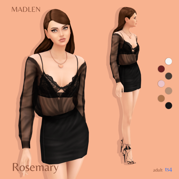 Maxis Match Rosemary Outfit by madlensims - The Sims 4 Custom Content