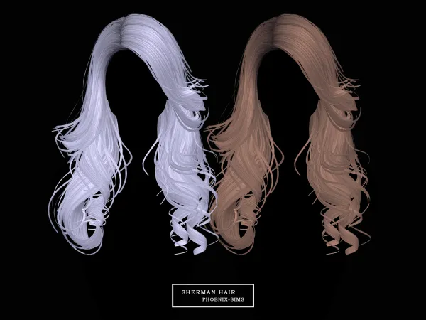Alpha Sherman Hair - The Sims 4 Custom Content