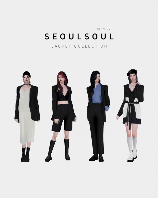 Alpha [Re upload for free] Jacket Collection by simsfinds - The Sims 4 Custom Content