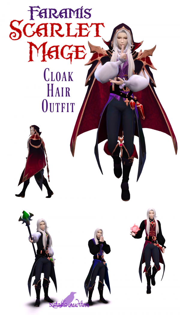 Maxis Match Scarlet Mage Faramis Auditore by simsfinds - The Sims 4 Custom Content