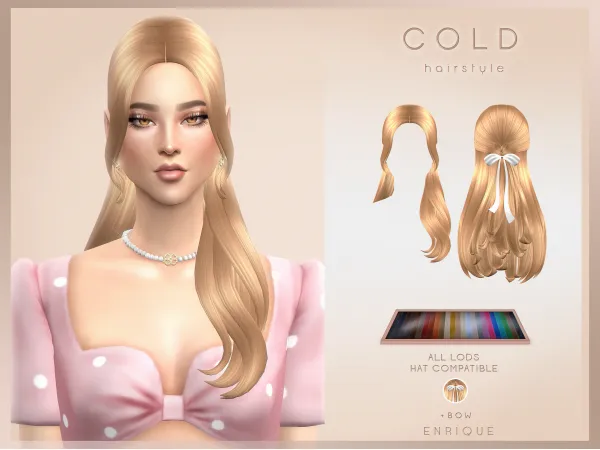 Maxis Match [EnriqueS4] Cold Hairstyle by EnriqueS4 - The Sims 4 Custom Content