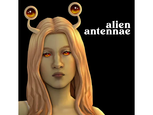 Alpha alien antennae by buglaur - The Sims 4 Custom Content
