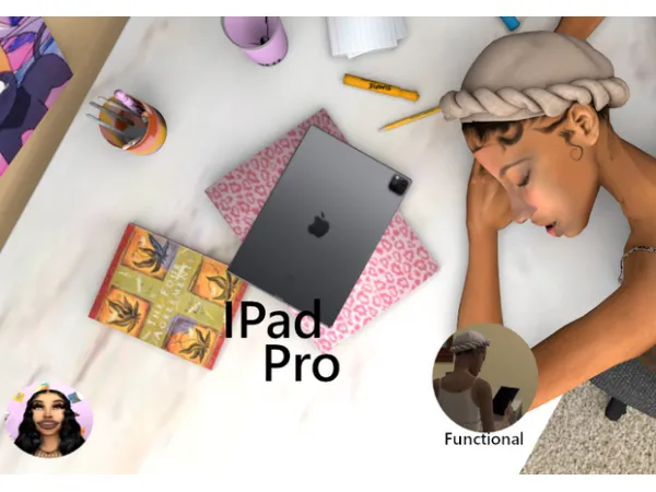 Alpha IPad Pro by Simaliyah - The Sims 4 Custom Content