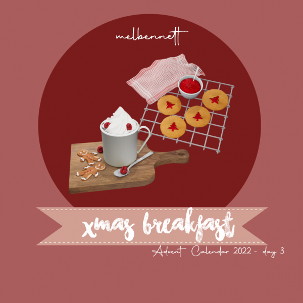 Alpha Advent Calendar 2022 3 Xmas Breakfast by melbennett - The Sims 4 Custom Content