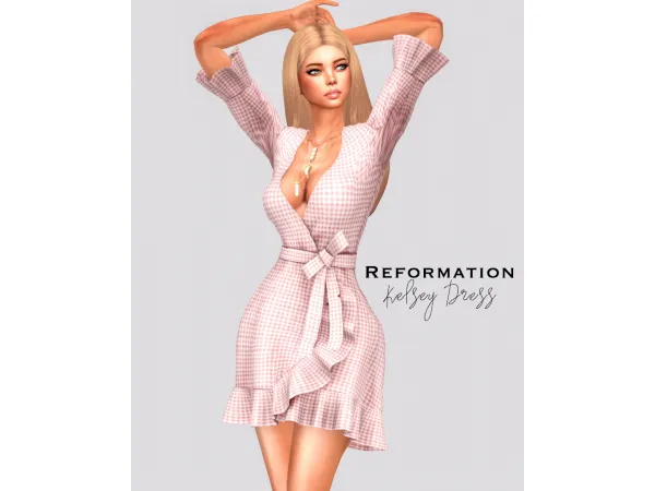 Maxis Match REFORMATION KELSEY DRESS - The Sims 4 Custom Content