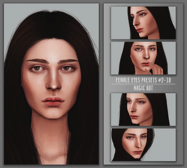 Alpha FEMALE EYES PRESETS 2 10 by simsfinds - The Sims 4 Custom Content